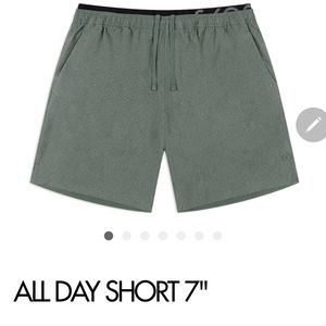 Skora ALL DAY SHORT 7" Color: NEPHRITE medium